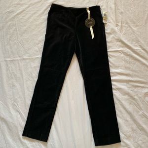 NWT Charter Club Velvet Black Pant - Size 4